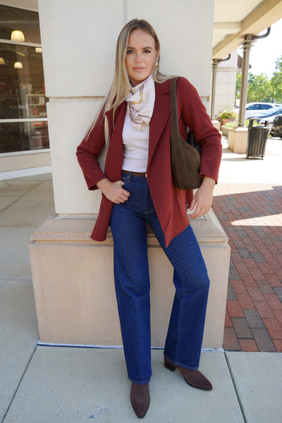 Clairene Cashmere Blazer-Jackets-Uniquities