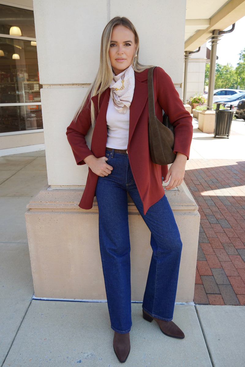 Clairene Cashmere Blazer-Jackets-Uniquities