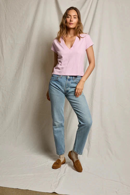 Alanis Recycled V-neck Tee-Tee Shirts-Uniquities