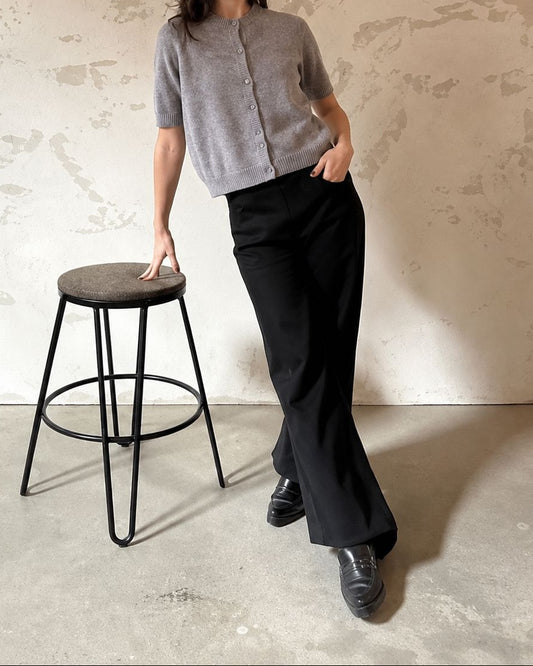 Ashton Short Sleeve Crew Cardigan-Sweaters-Uniquities