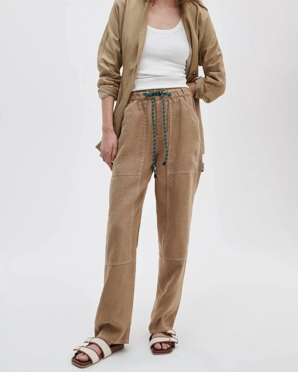 Atlas Linen Pant-Bottoms-Uniquities