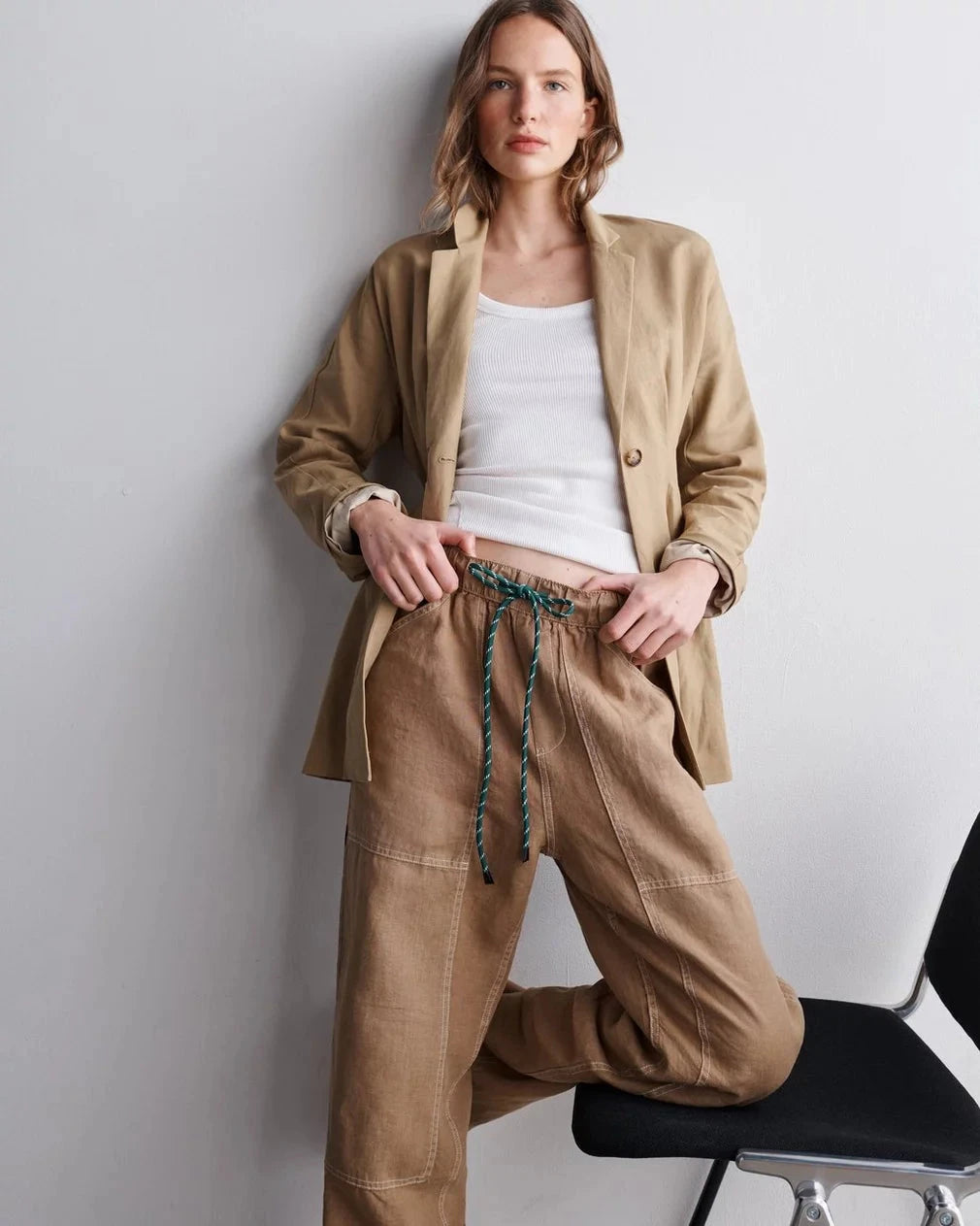 Atlas Linen Pant-Bottoms-Uniquities