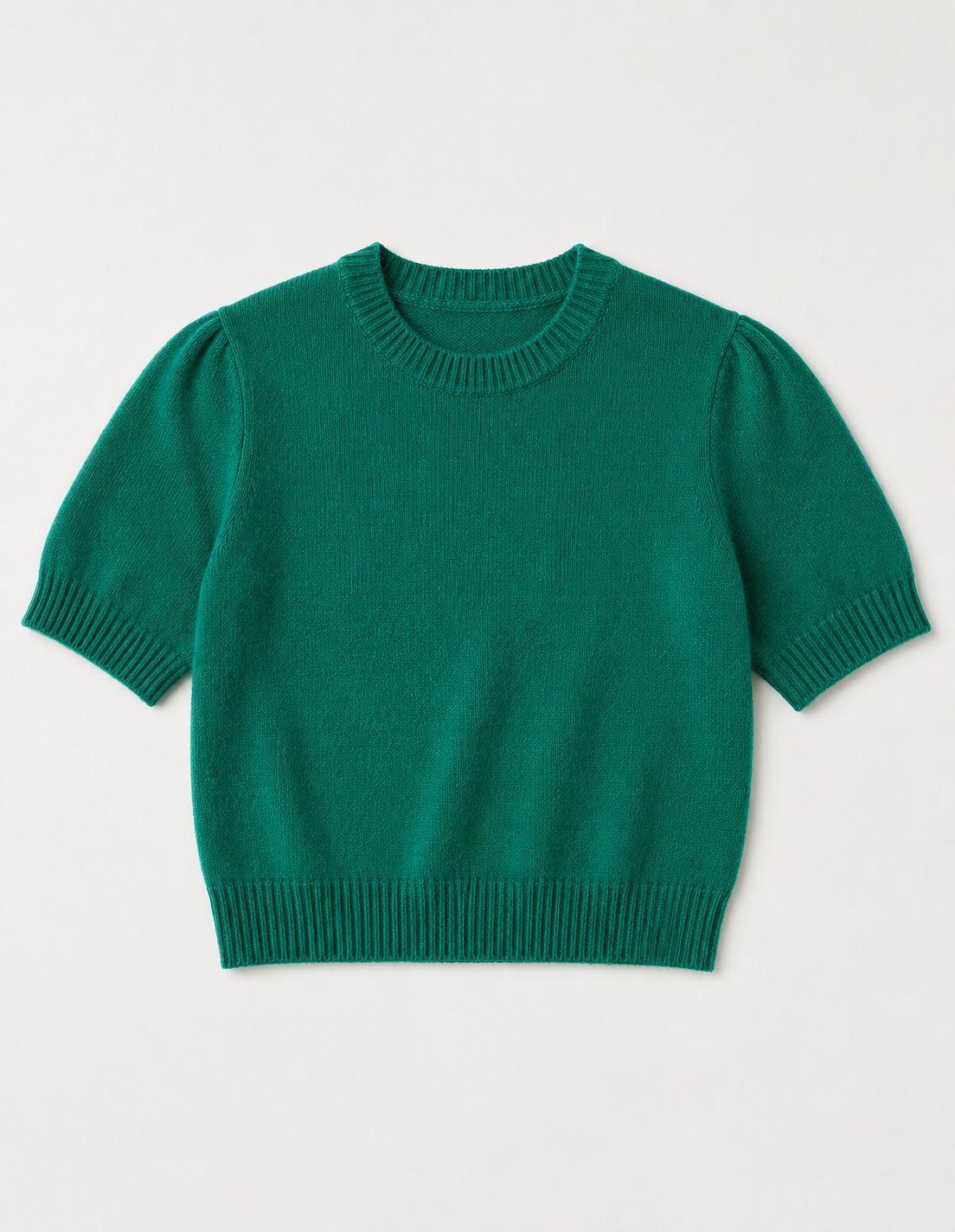 Short Sleeve Cropped Crew-Sweaters-Uniquities