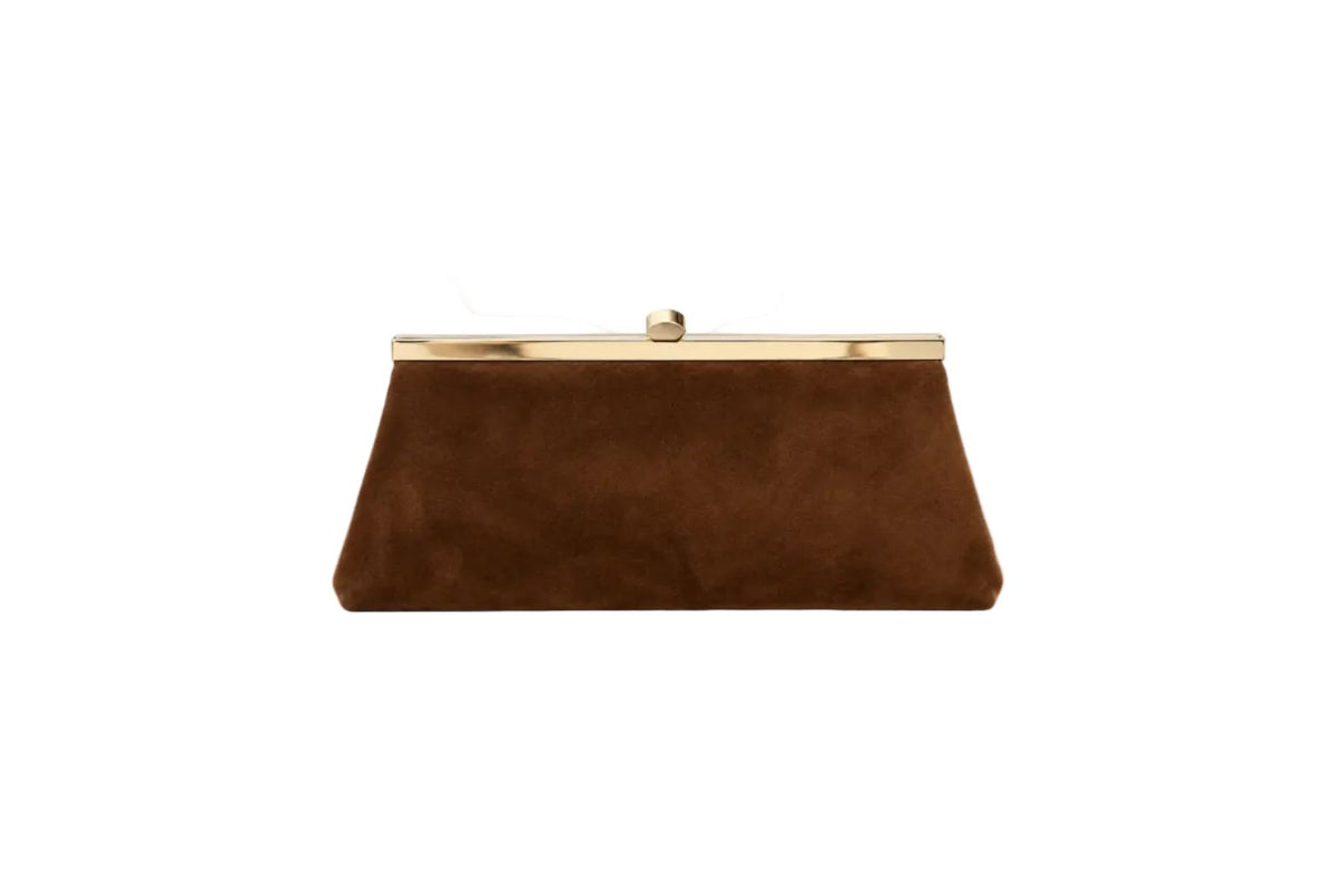 Convertible Clutch Suede-Accessories-Uniquities