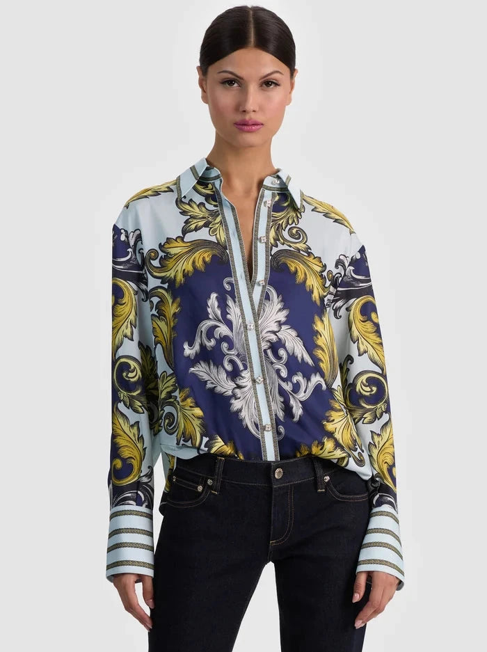 Lane Oversized Button Down-Tops/Blouses-Uniquities