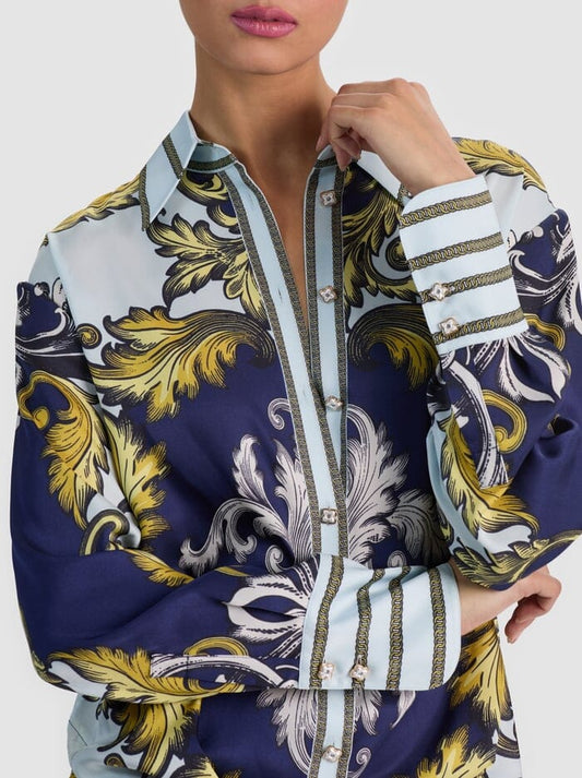 Lane Oversized Button Down-Tops/Blouses-Uniquities