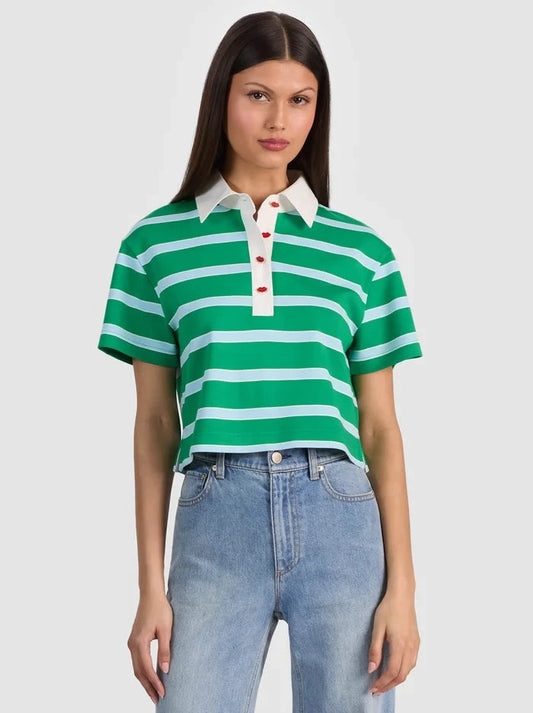 Lyle Rugby Polo Top-Tops/Blouses-Uniquities