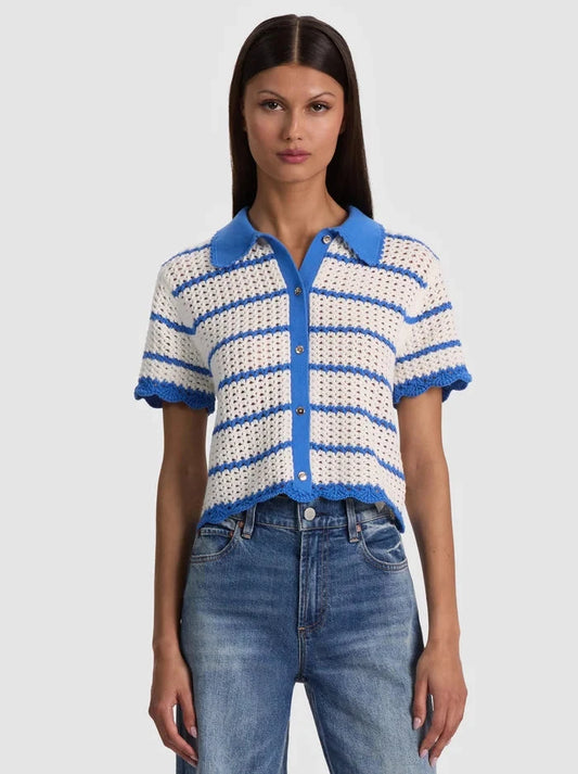 Randall Polo Cardigan-Tops/Blouses-Uniquities