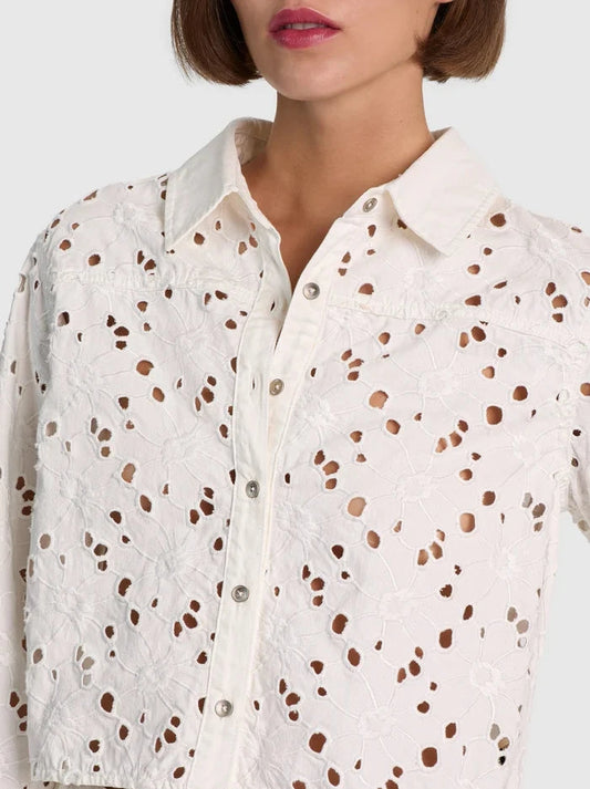 Finely Button Down Shirt-Tops/Blouses-Uniquities
