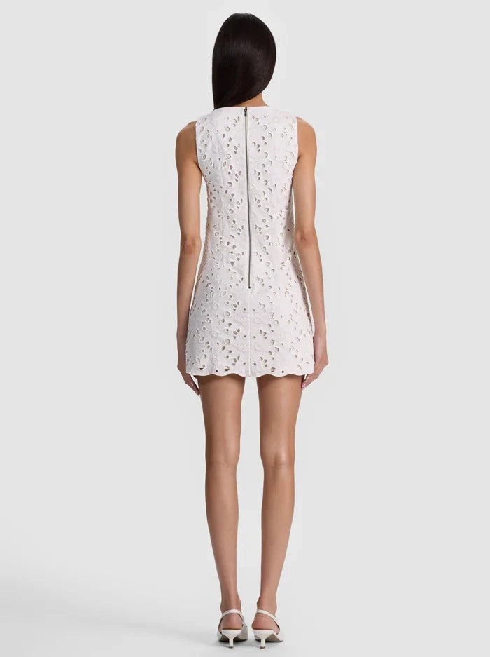 Clyde Eyelet Shift Dress-Dresses-Uniquities