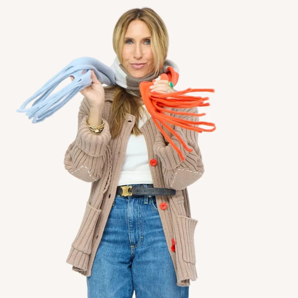 Cashmere Color Block Scarf