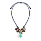 Turquoise Mix Leather Cord Necklace-Jewelry-Uniquities