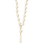 Bone Bead Rosary Necklace-Jewelry-Uniquities