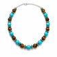 Turquoise + Tigers Eye Necklace-Jewelry-Uniquities
