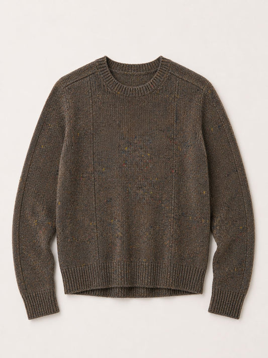 Seamed Crew with Double Neck-Sweaters-Uniquities