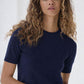 Cropped Short Sleeve Crew-Sweaters-Uniquities