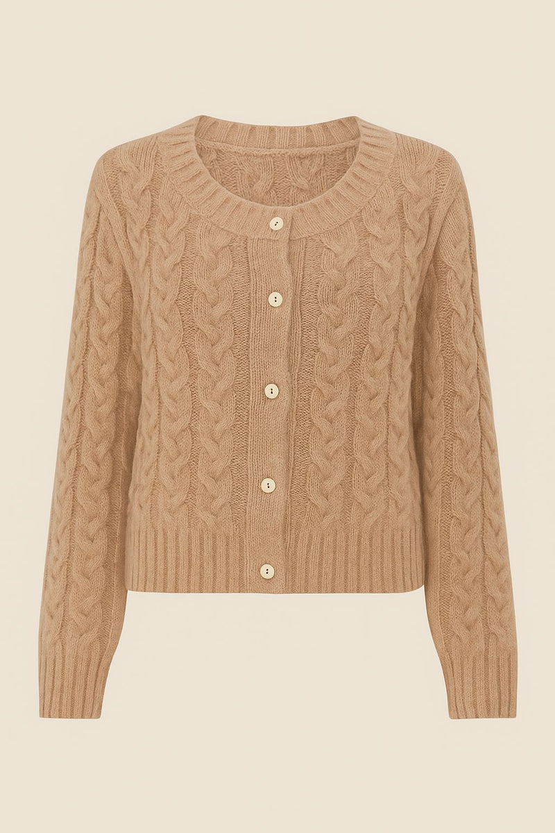 Ivy Cable Cardigan-Sweaters-Uniquities