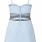 Emilia Lace Trim Mini Dress-Dresses-Uniquities