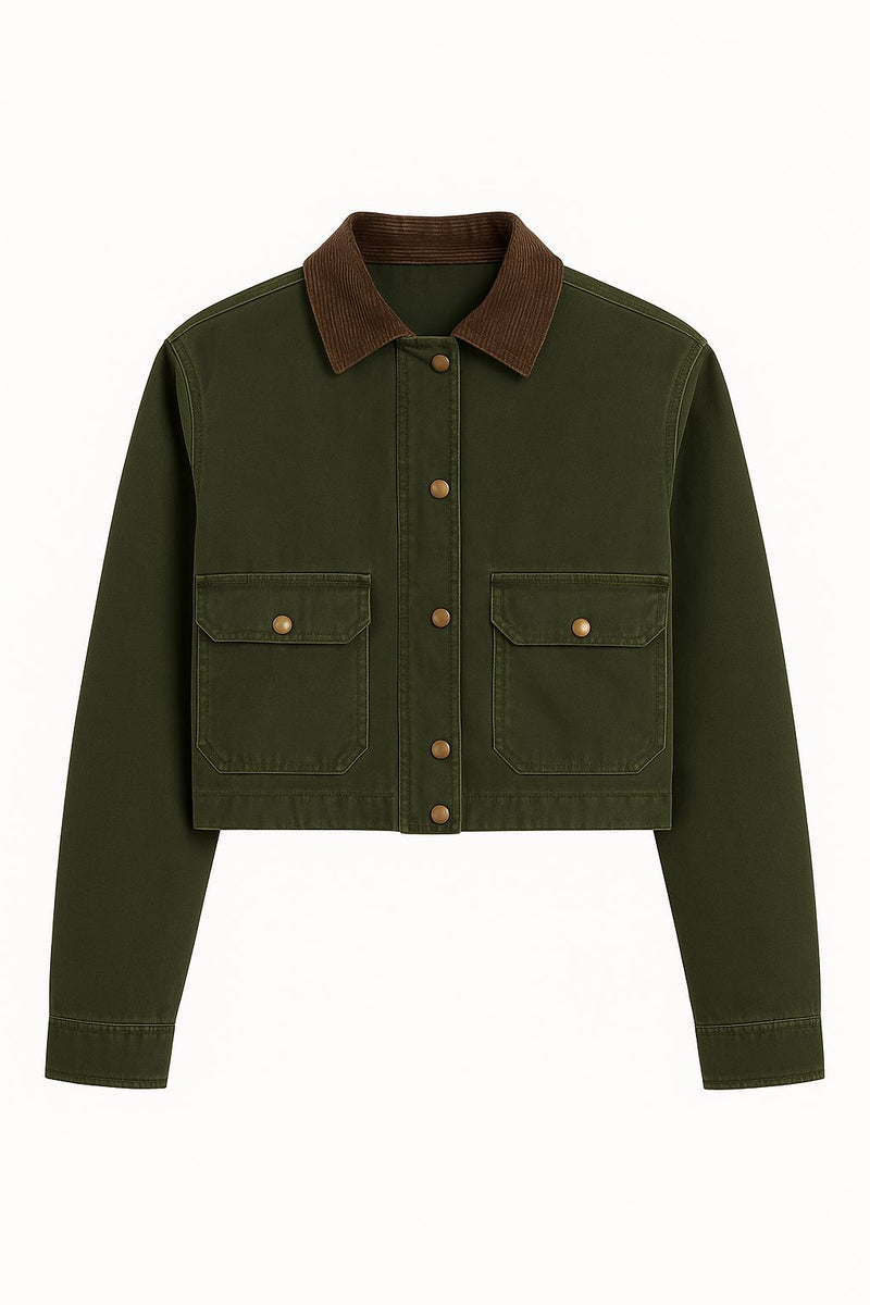 Catching A Break Crop Jacket-Jackets-Uniquities