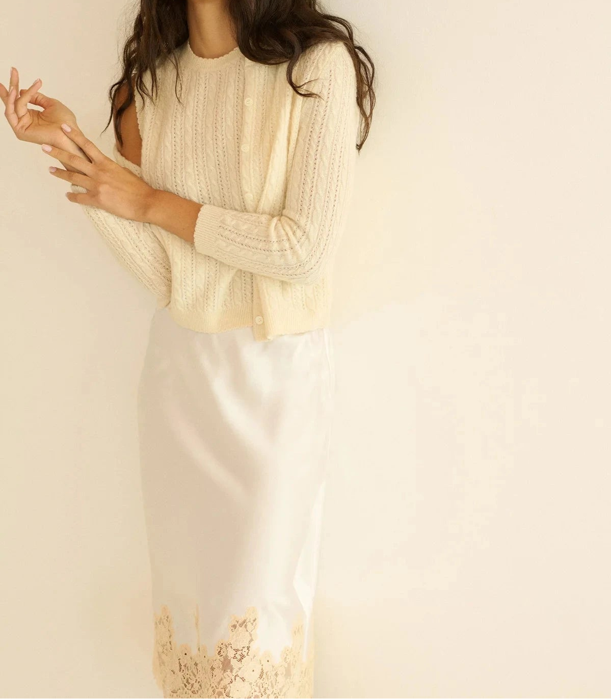Danae Cashmere Cardigan-Sweaters-Uniquities