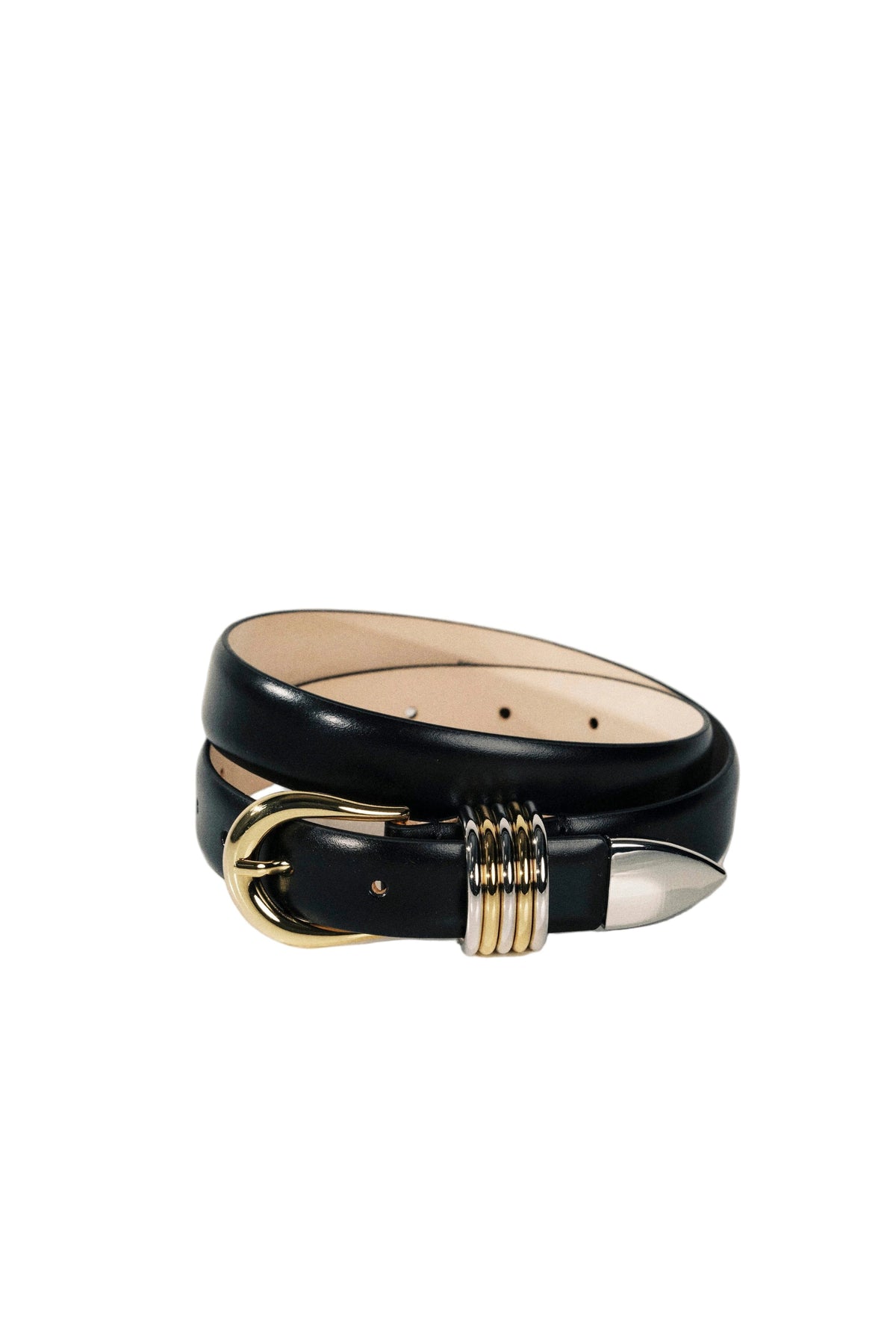 Hollyhock Mixed Metal Belt-Accessories-Uniquities