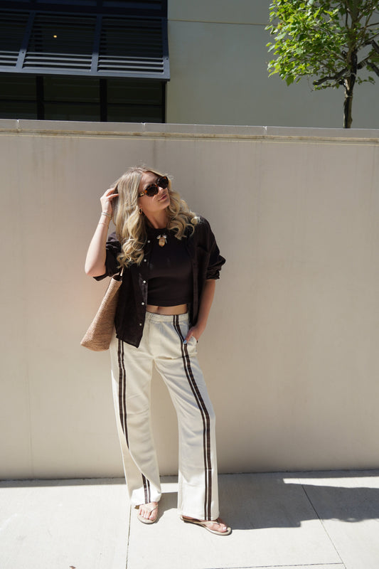 Featherweight Logan Track Pant-Denim-Uniquities