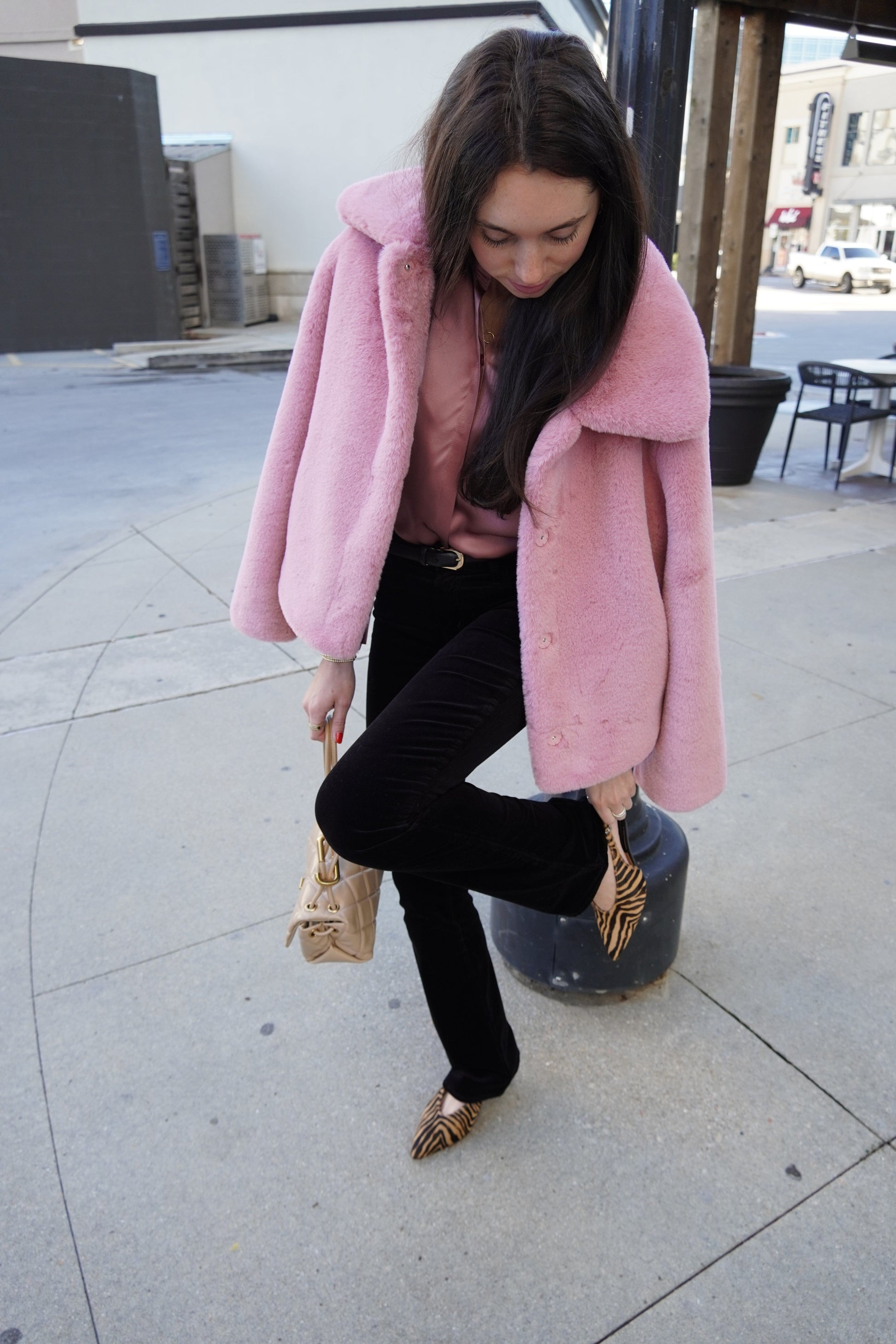 Bianca Band Collar Blouse-Tops/Blouses-Uniquities