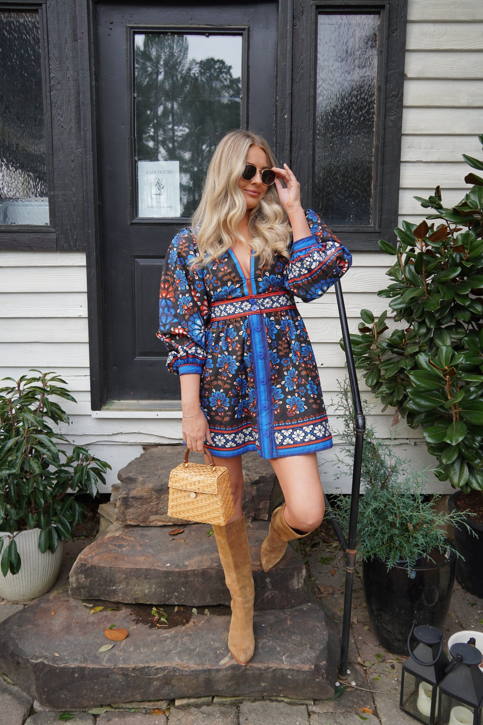 Latina Scarf Black Mini Dress-Dresses-Uniquities