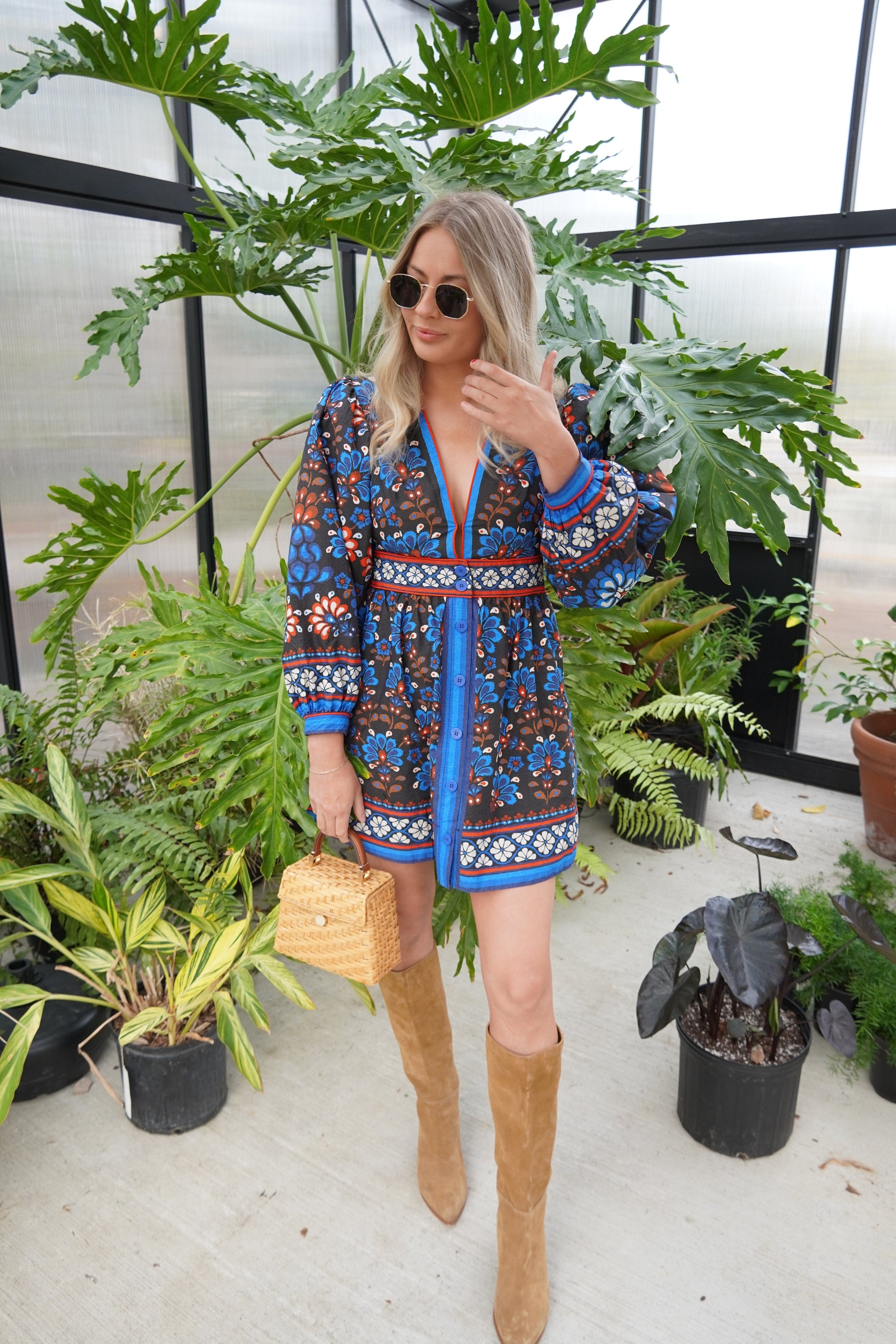 Latina Scarf Black Mini Dress-Dresses-Uniquities