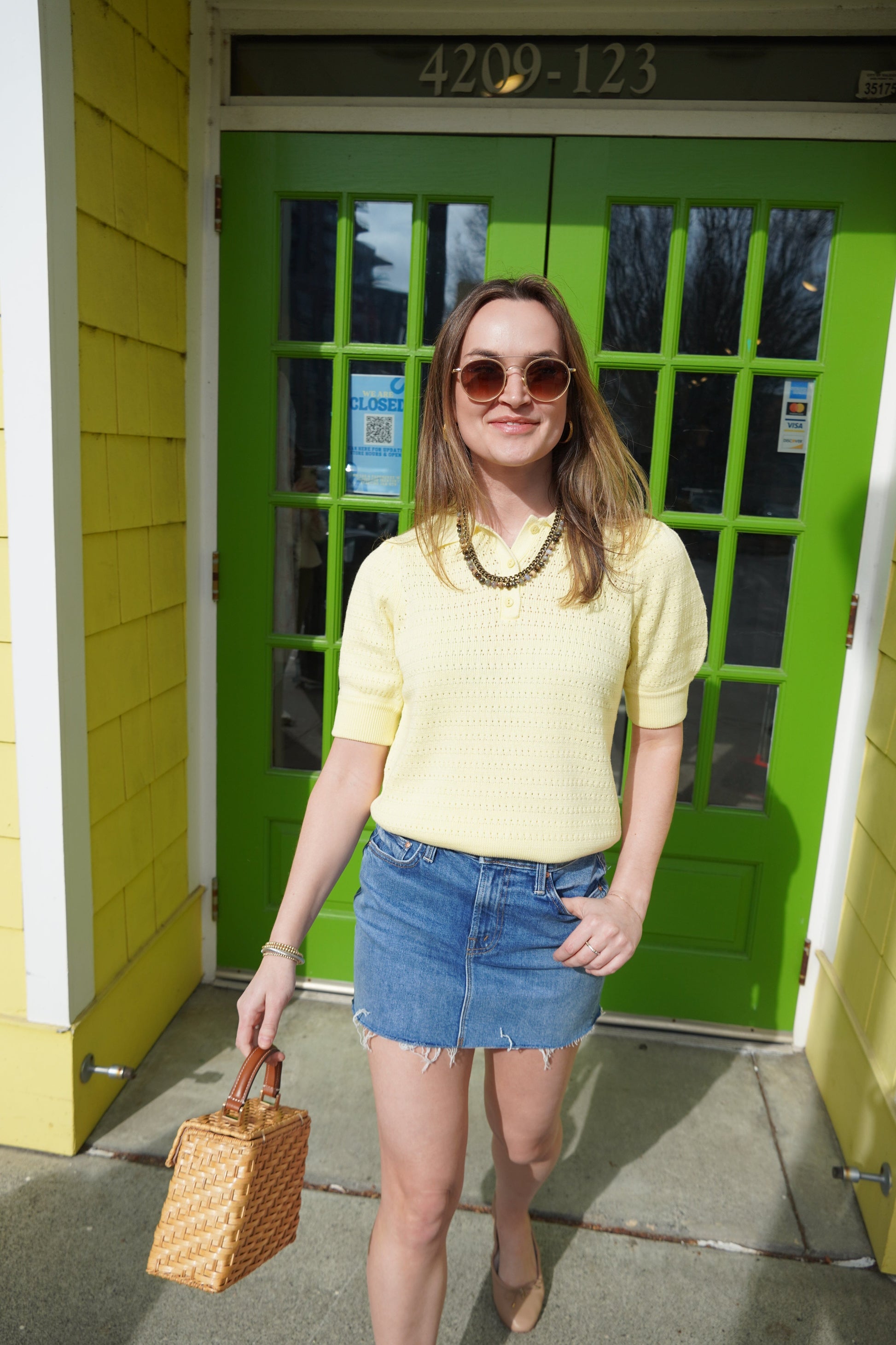 The Ditcher Mini Fray Skirt-Denim-Uniquities