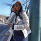 Nylon Short Collarless Jacket-Jackets-Uniquities