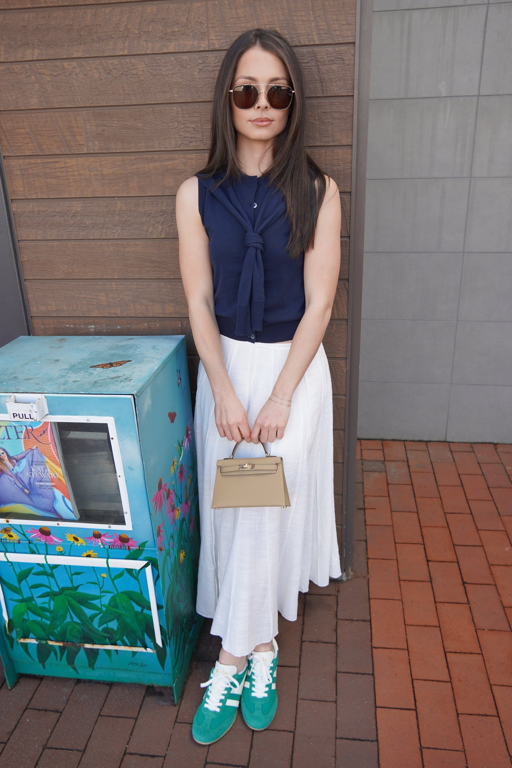 Elsie Pleated Seam Skirt-Bottoms-Uniquities