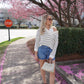Striped Easy Pullover-Sweaters-Uniquities