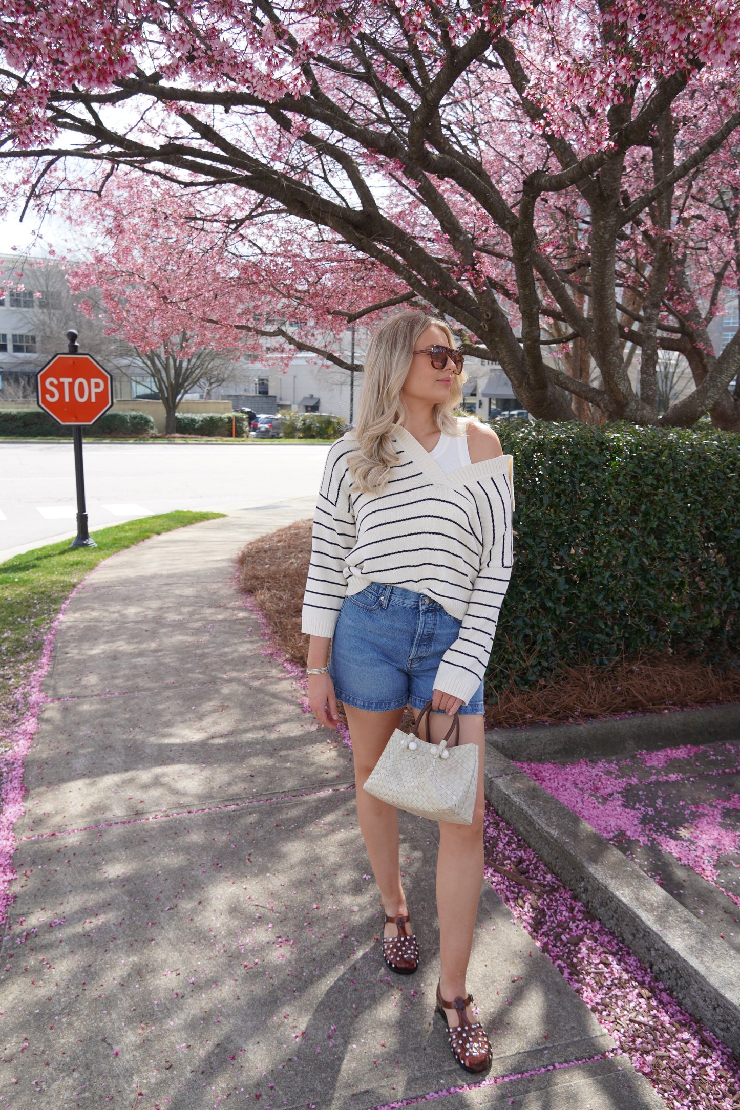 Striped Easy Pullover-Sweaters-Uniquities