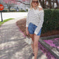 Striped Easy Pullover-Sweaters-Uniquities