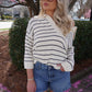 Striped Easy Pullover-Sweaters-Uniquities