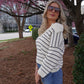 Striped Easy Pullover-Sweaters-Uniquities