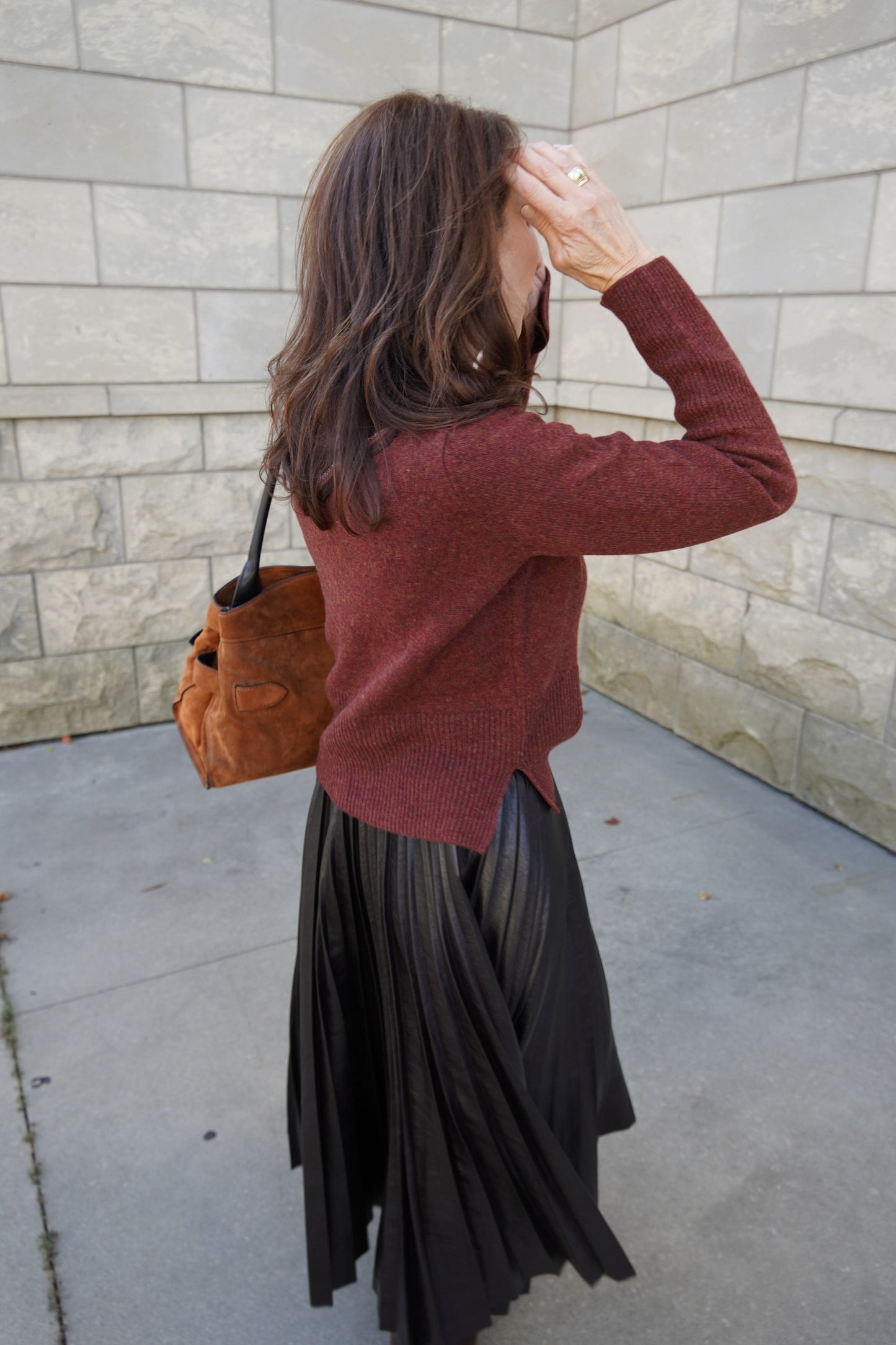 6-Ply Cuffed Solid Boxy Mock-Sweaters-Uniquities