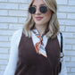 Twilly Scarf Brown-Accessories-Uniquities