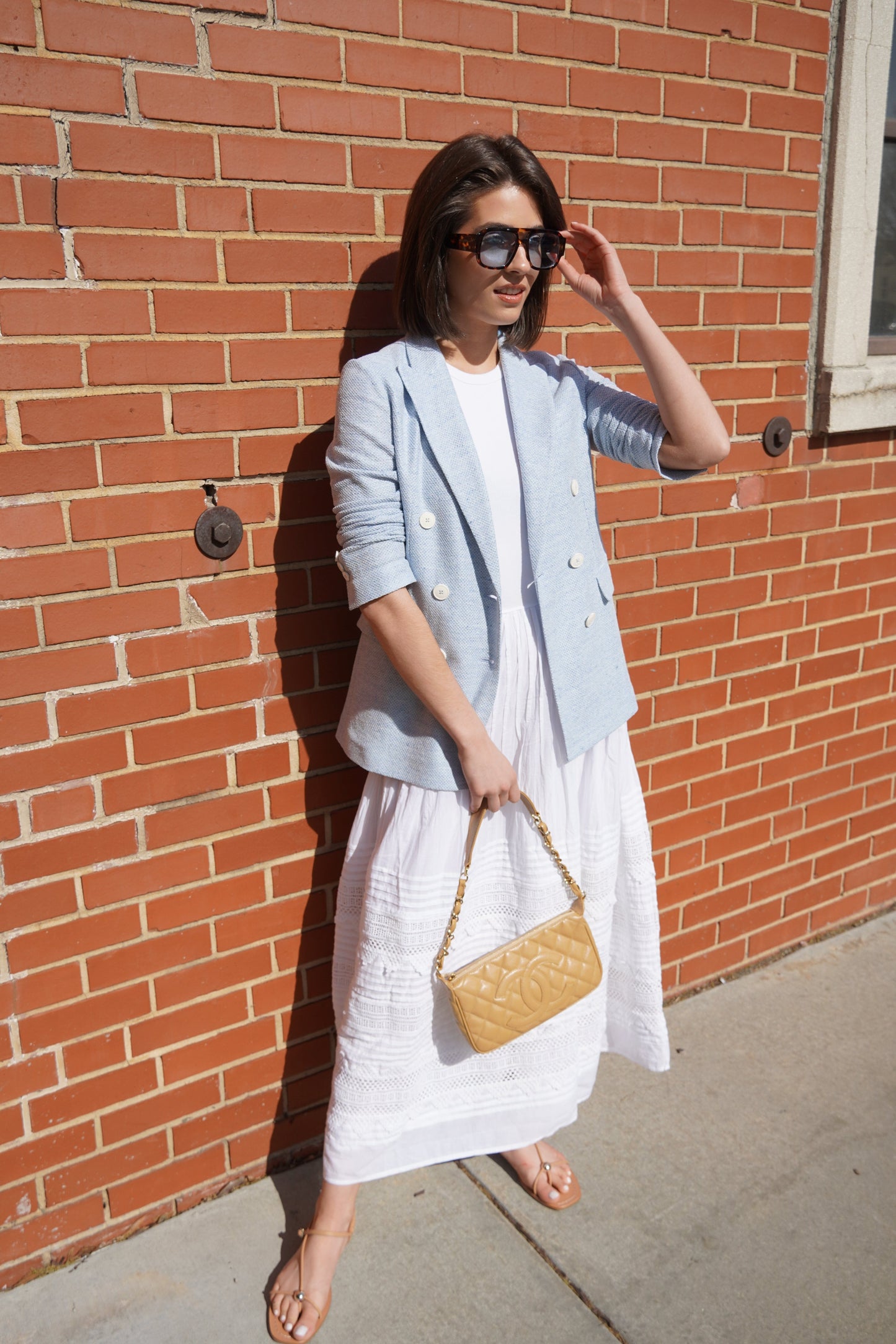 Double Breasted Linen Jacket-Jackets-Uniquities