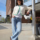 Nora Trouser Jeans in Bowery-Denim-Uniquities