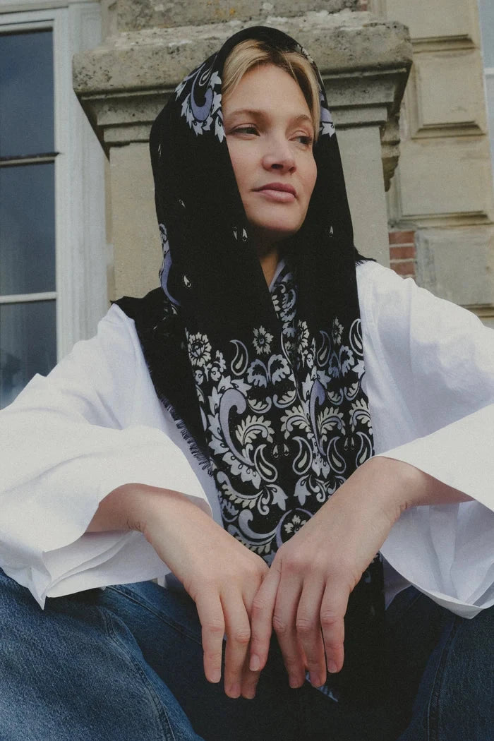Bandana Flowers Scarf-Accessories-Uniquities