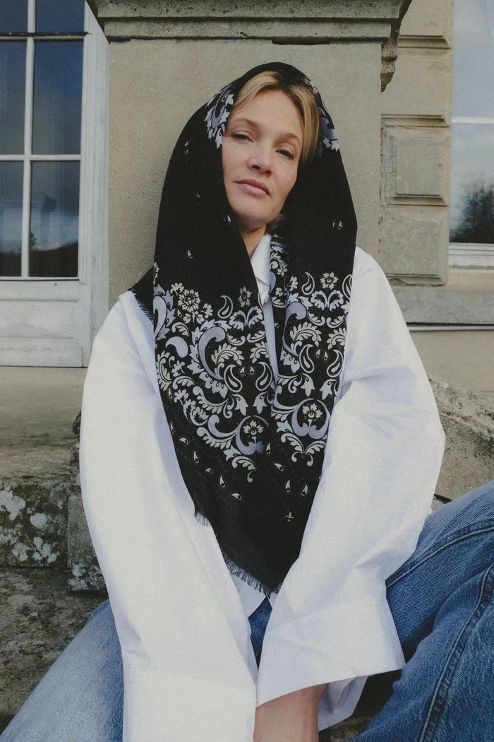 Bandana Flowers Scarf-Accessories-Uniquities