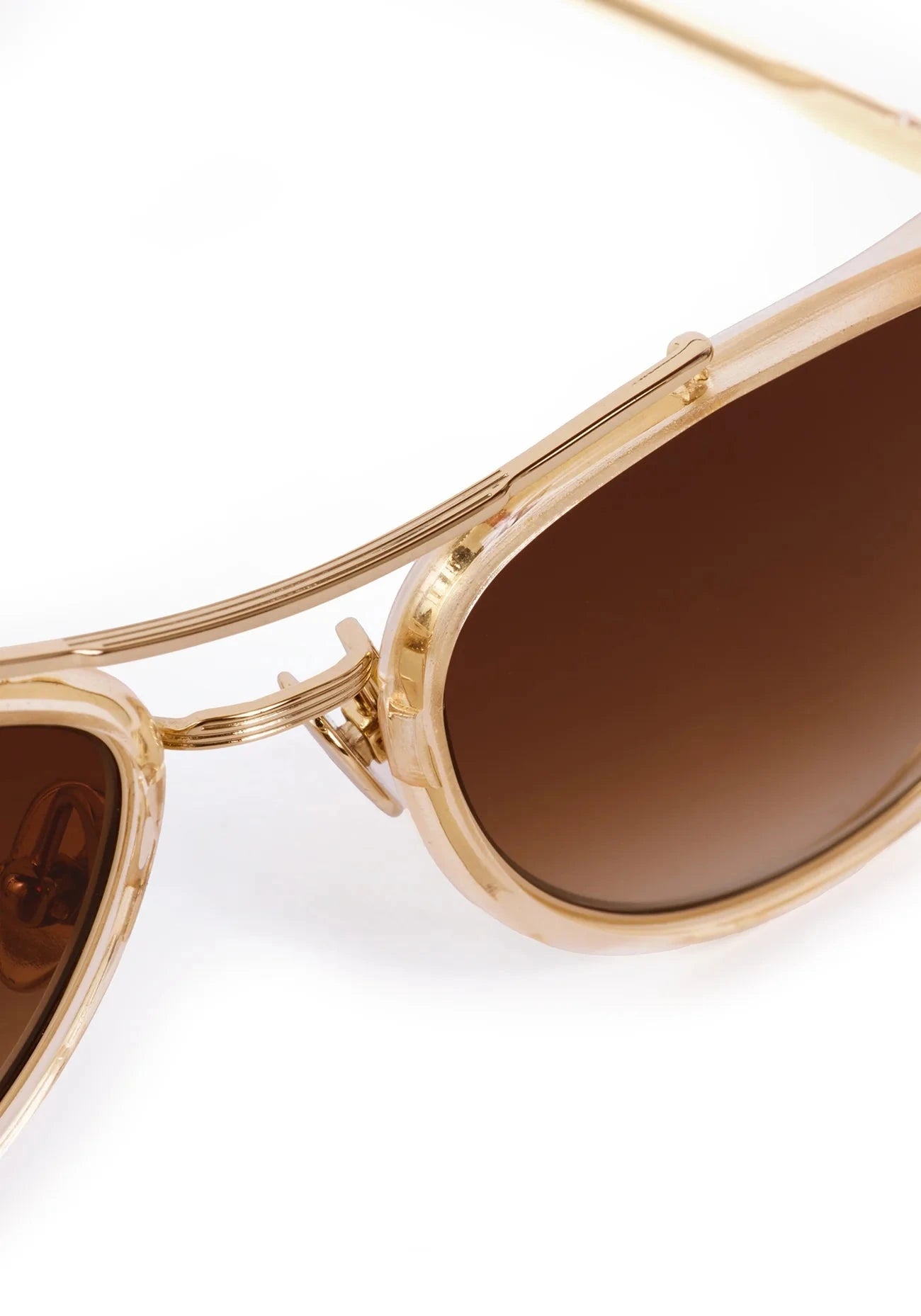 Dallas 12k Titanium + Champagne Sunglasses-Accessories-Uniquities
