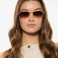 Dallas 12k Titanium + Champagne Sunglasses-Accessories-Uniquities