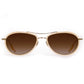 Dallas 12k Titanium + Champagne Sunglasses-Accessories-Uniquities