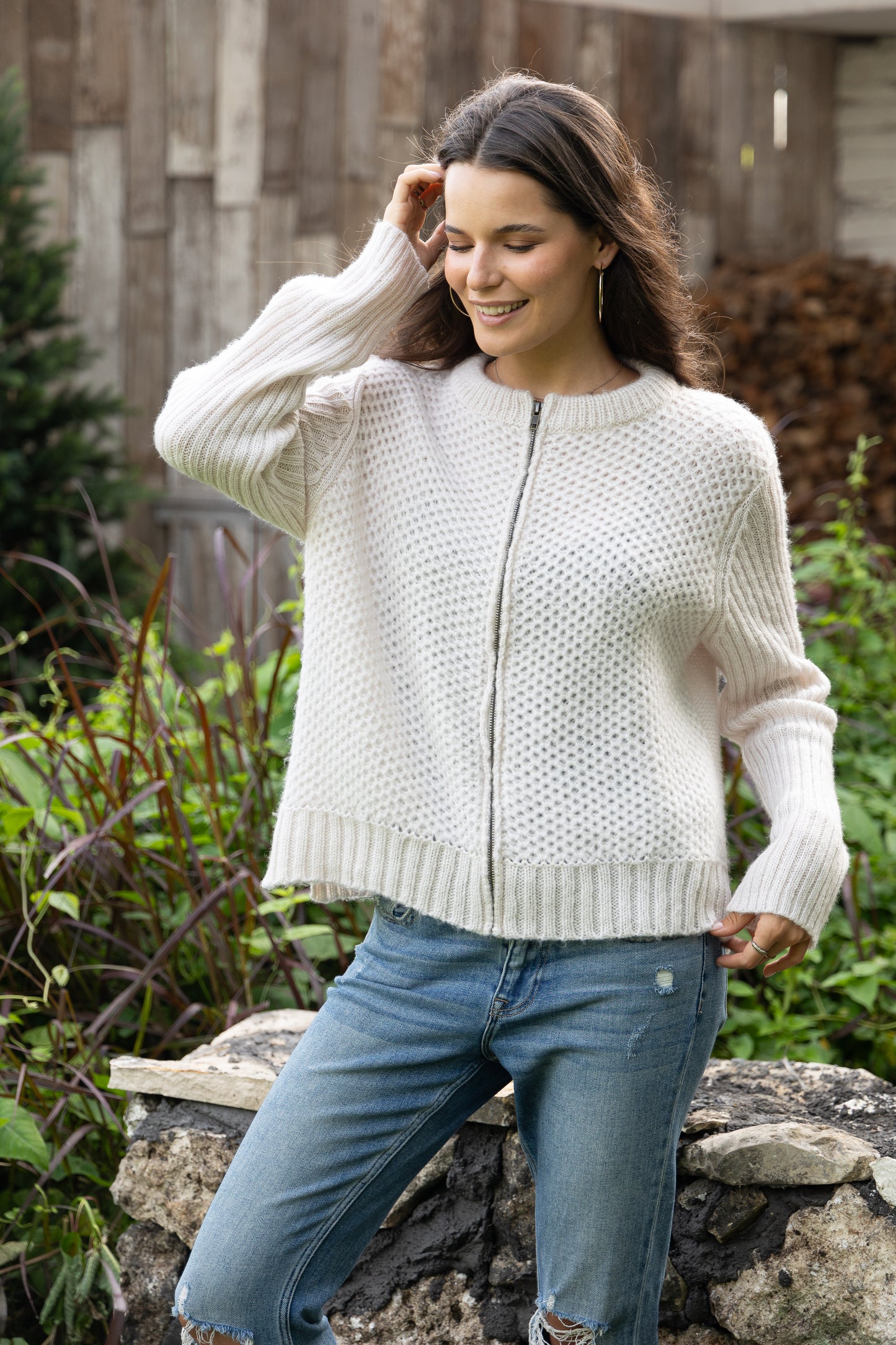 Shepherd Zip Up Cardigan