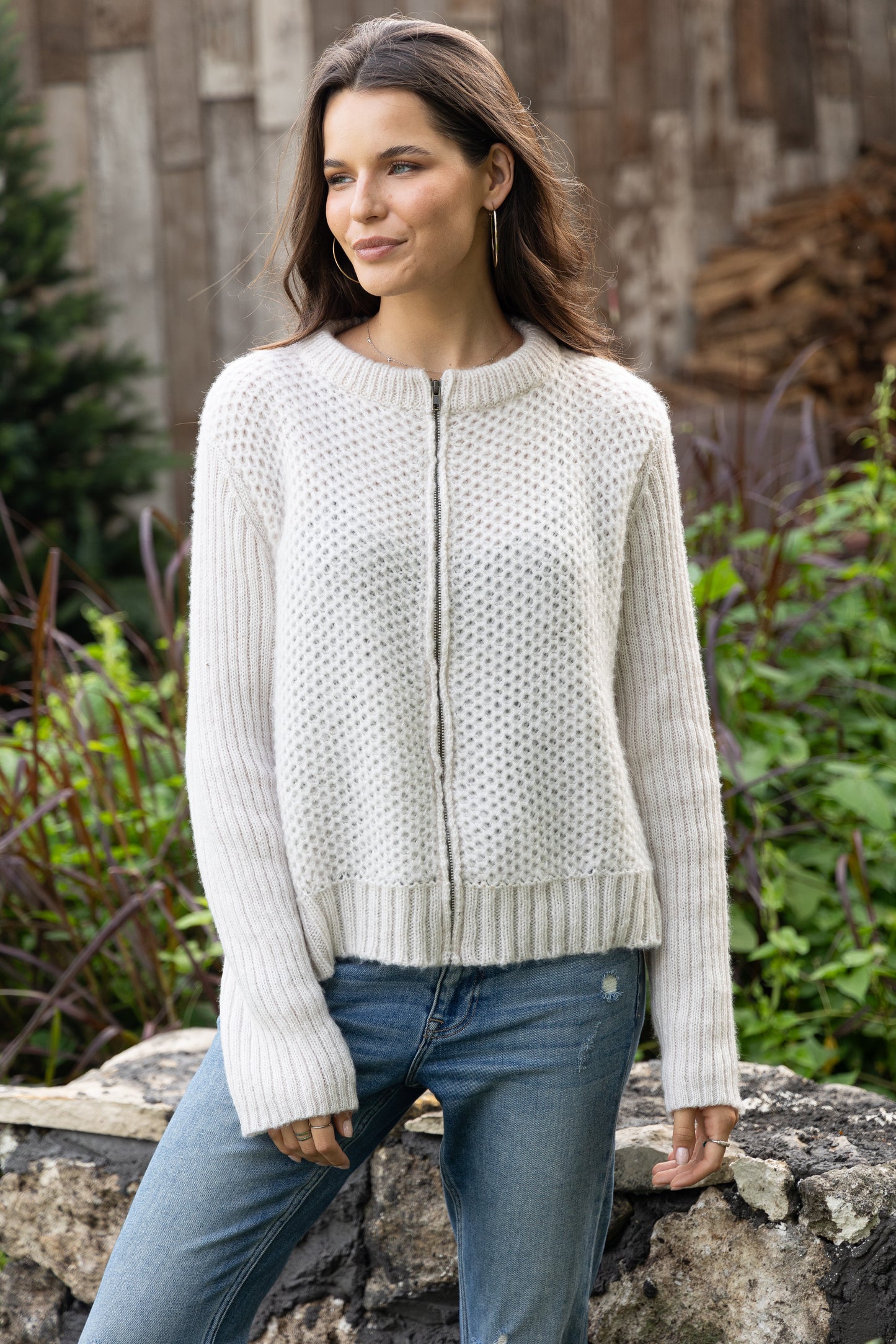 Shepherd Zip Up Cardigan