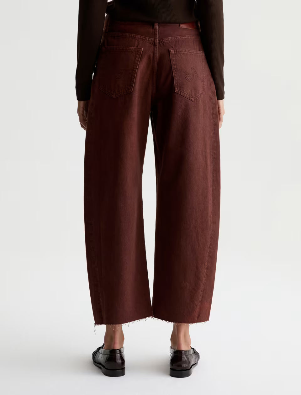 Hattie Crop In Chestnut-Denim-Uniquities