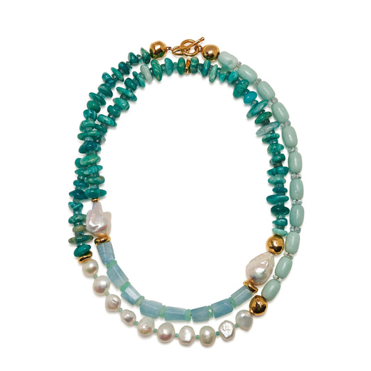 Cabana Necklace in Calder Garden-Jewelry-Uniquities